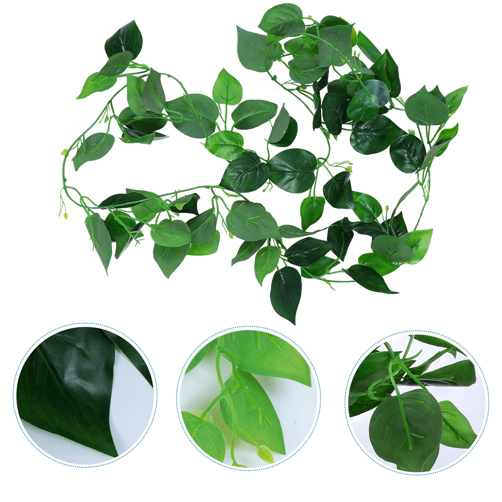 Aquarium Plant Vine - Planta Artificial de Videira com Folhas