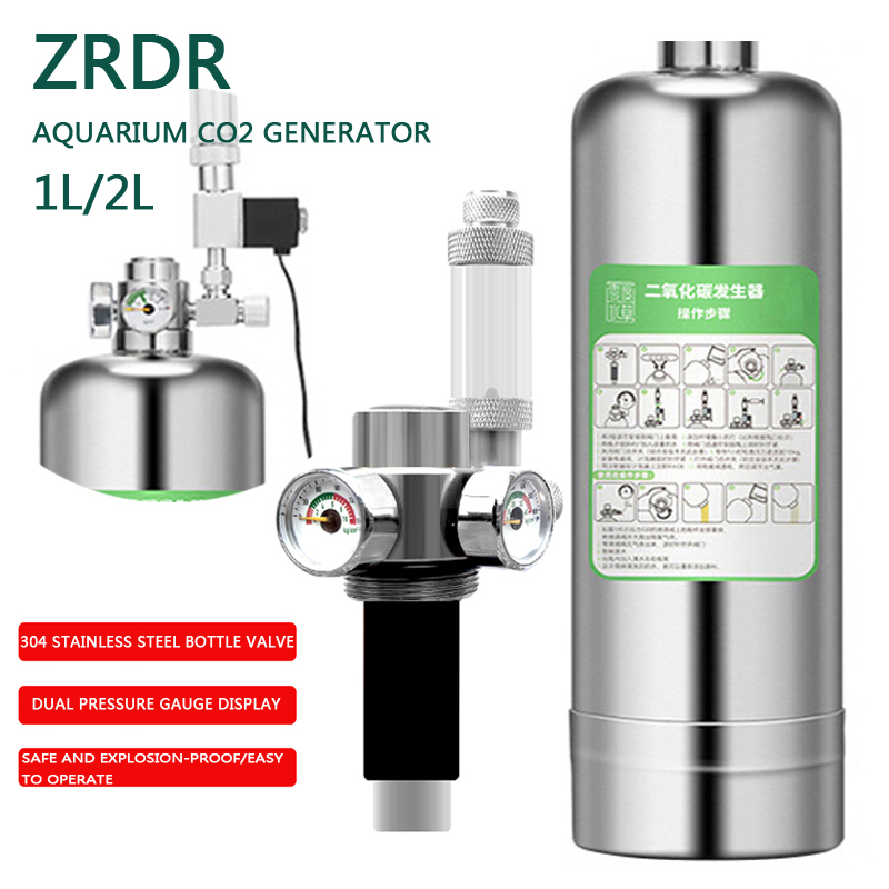 Planted Aquarium Co2 - Zrdr gerador de co2 para aquário,