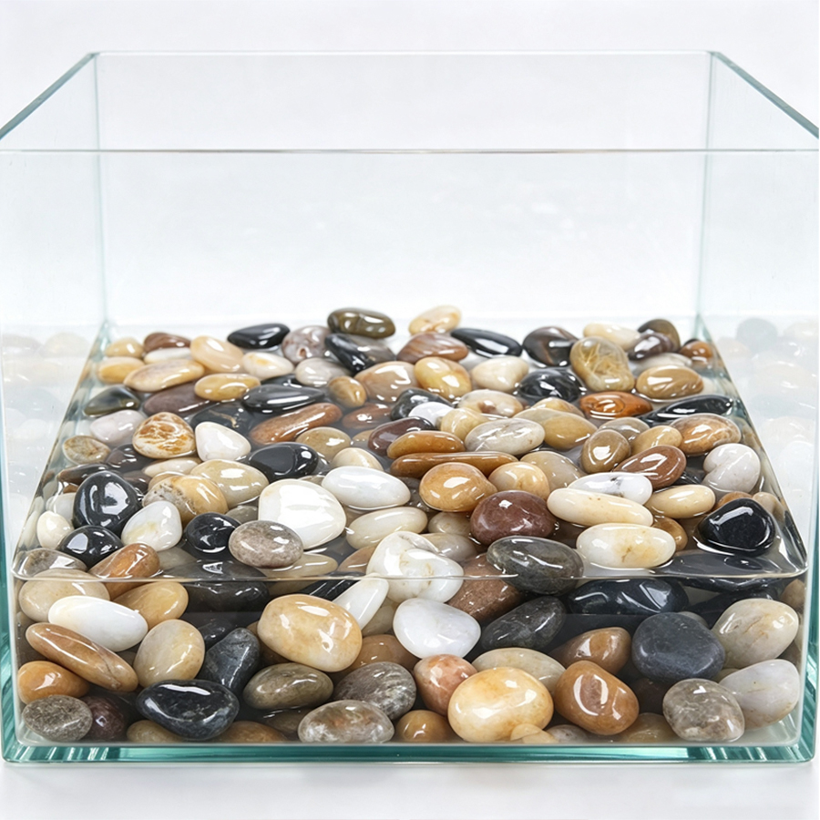 Seixos de Rio Lisos de 300-700 - Aquarium Planted Fish Tank avaliação e preço