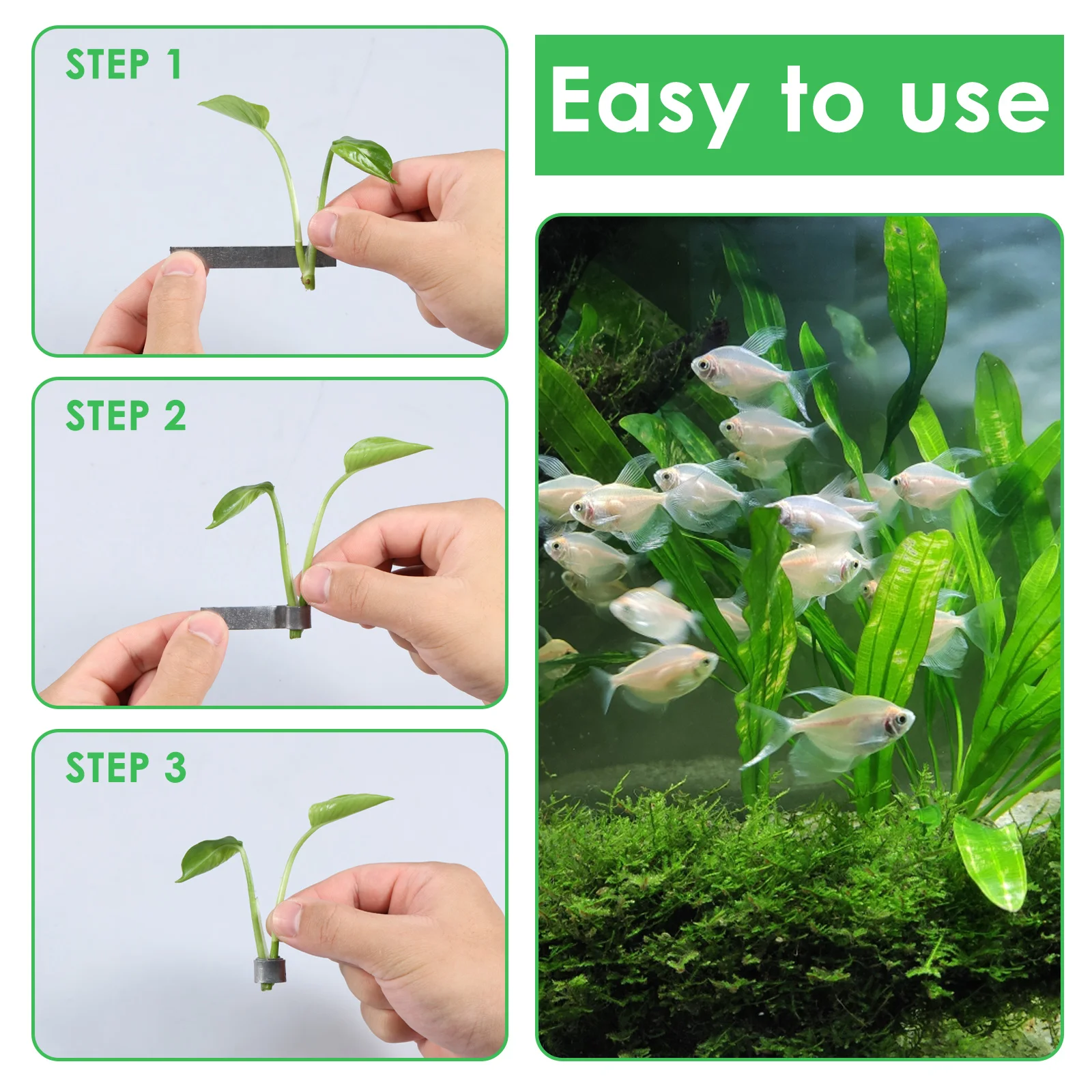 50 pçs pesos de plantas de aqu - Aquarium Planted Tank Substrate avaliação e preço