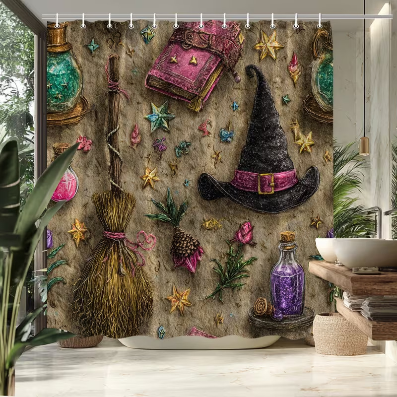 1 cortina de chuveiro de Hallo - Aquarium Zombie avaliação e preço