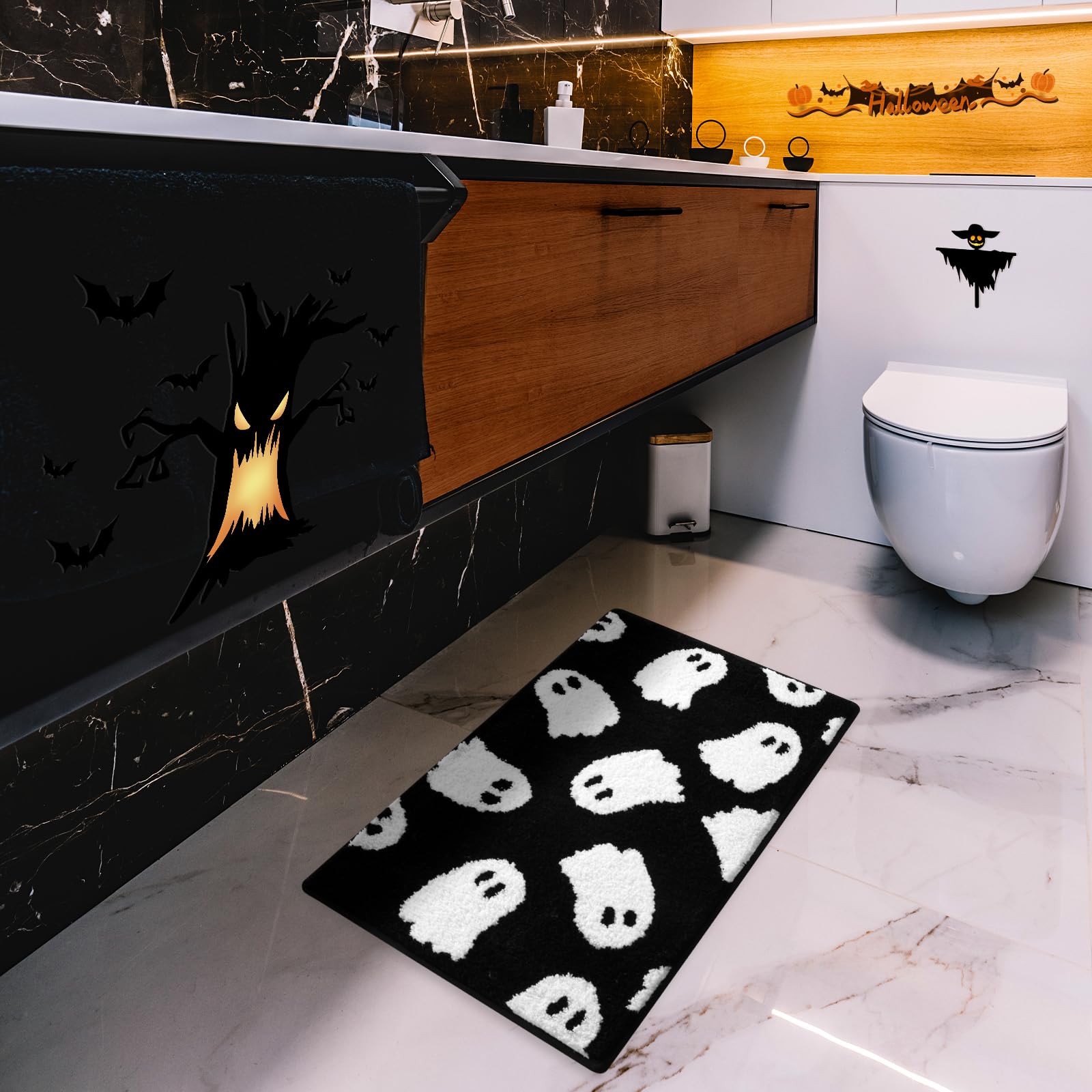Vikama preto fantasma tapete d - Aquarium Zombie avaliação e preço