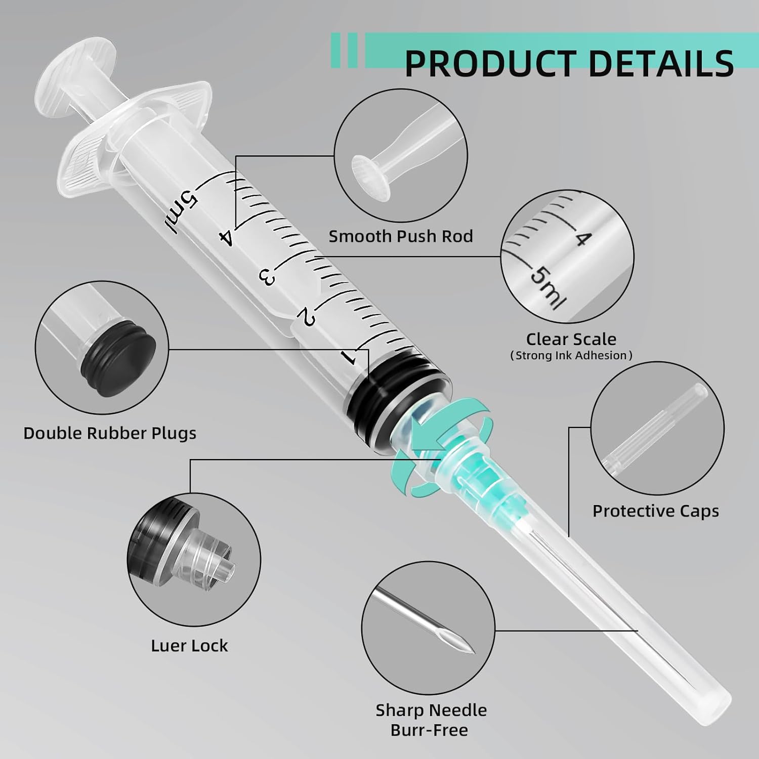 Seringa Luer Lock de 5ml, Adeq - Planted Aquarium Equipment avaliação e preço