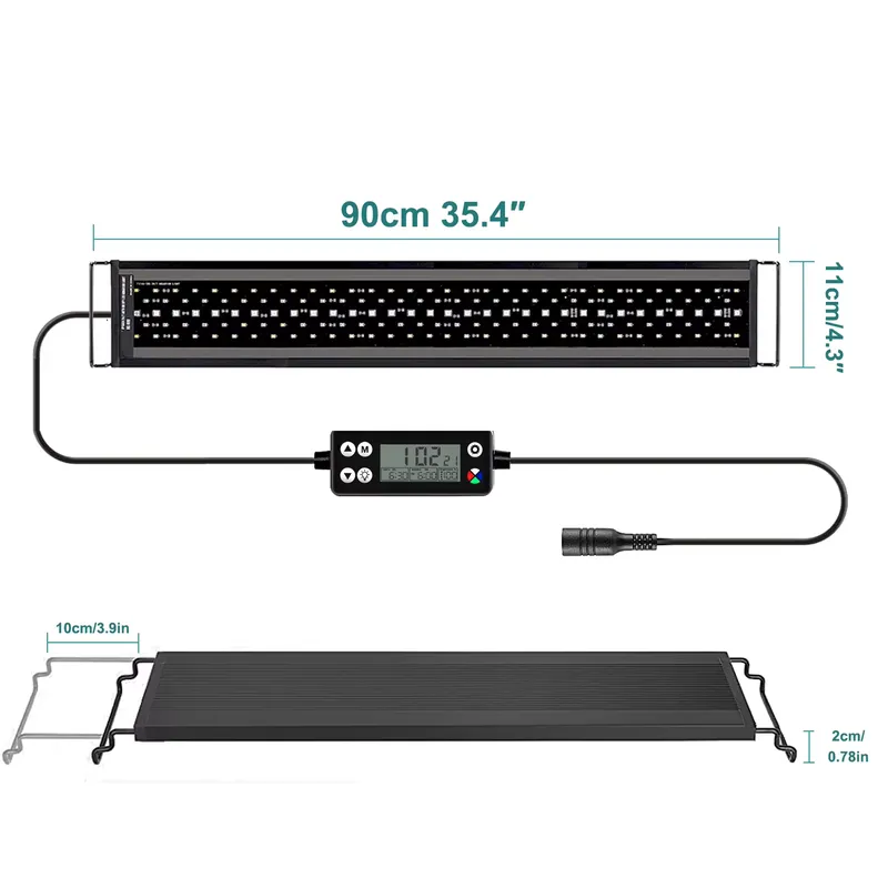 Luminária LED de Espectro Comp - Aquarium Planted Fish Tank avaliação e preço