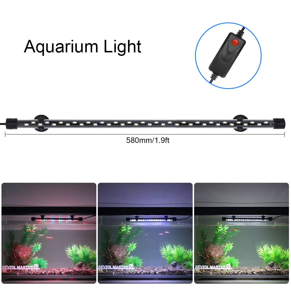 58cm luz de aquário led planta - Aquarium Plant Display avaliação e preço