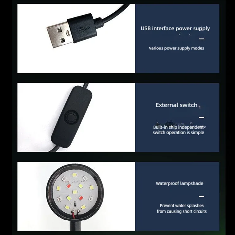 Lâmpada LED USB para Aquário c - Aquarium Plant Display avaliação e preço