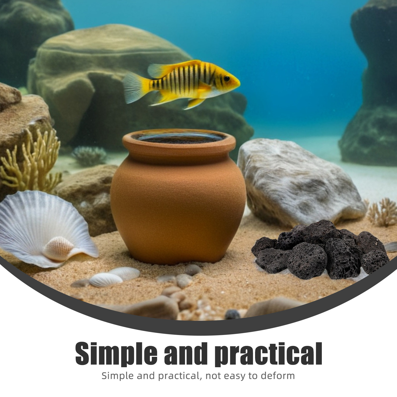 1 Pacote de Pedras Vulcânicas  - Aquarium Planted Fish Tank avaliação e preço