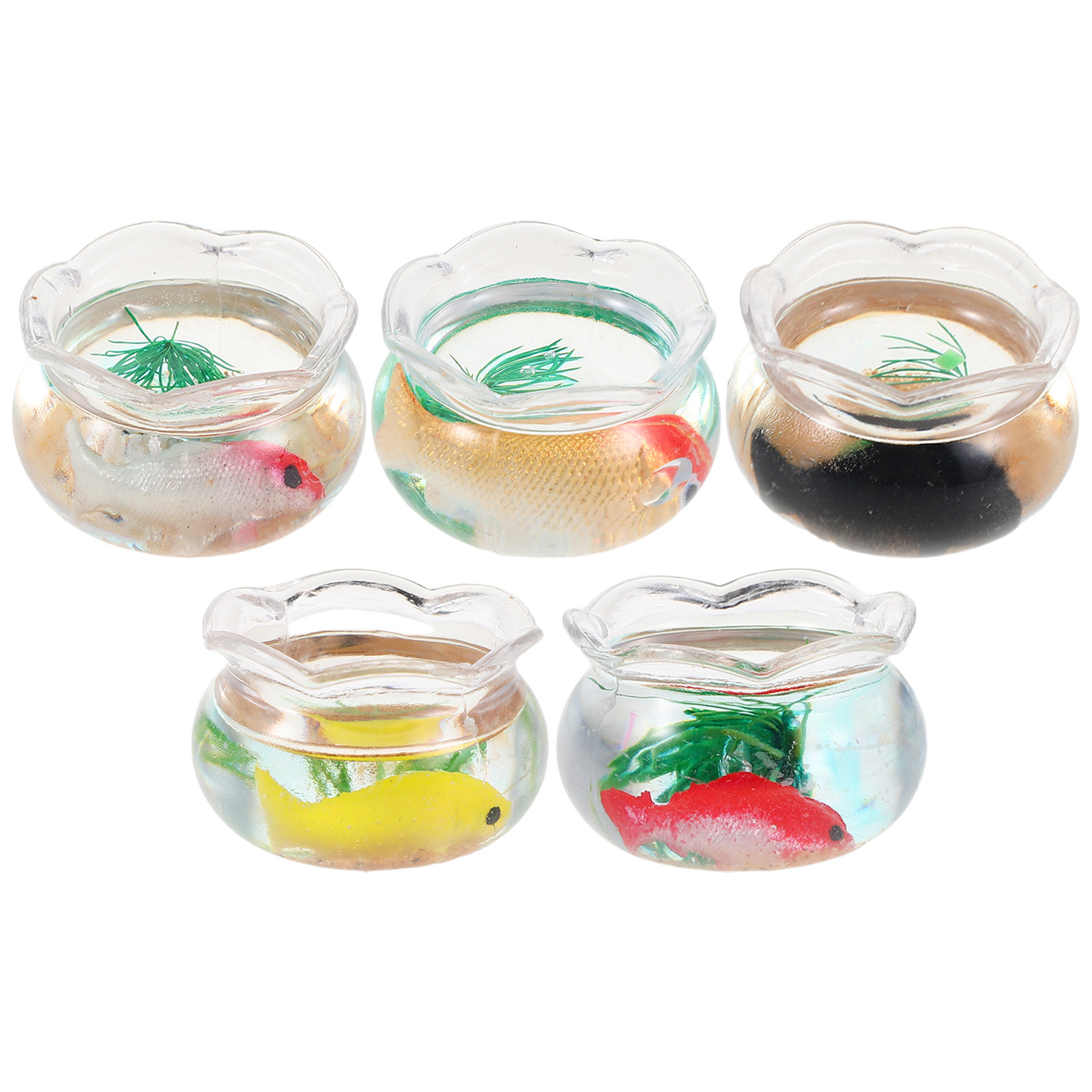 5 Peças de Mini Aquários Redon - Aquarium Planted Fish Tank avaliação e preço